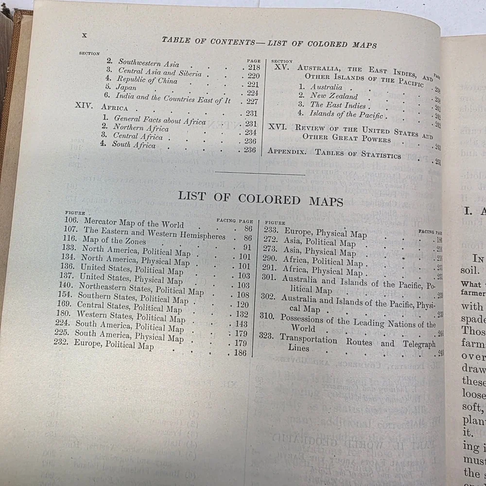 Macmillan‎ American Geography Textbooks 1927, 1934 Set of 2, GUC